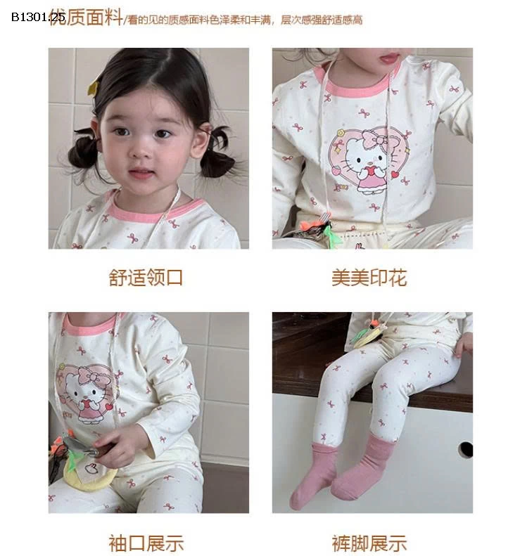BỘ NGỦ GIỮ NHIỆT MẶC NHÀ CUTE CHO BÉ YÊU -Giá sỉ 145k