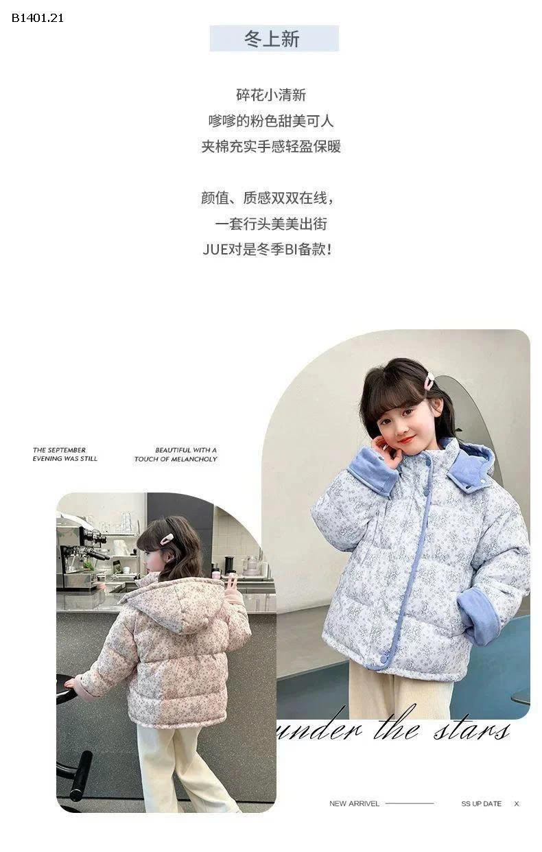 ÁO PHAO HOA NHÍ LÓT LÔNG-Giá sỉ 299k