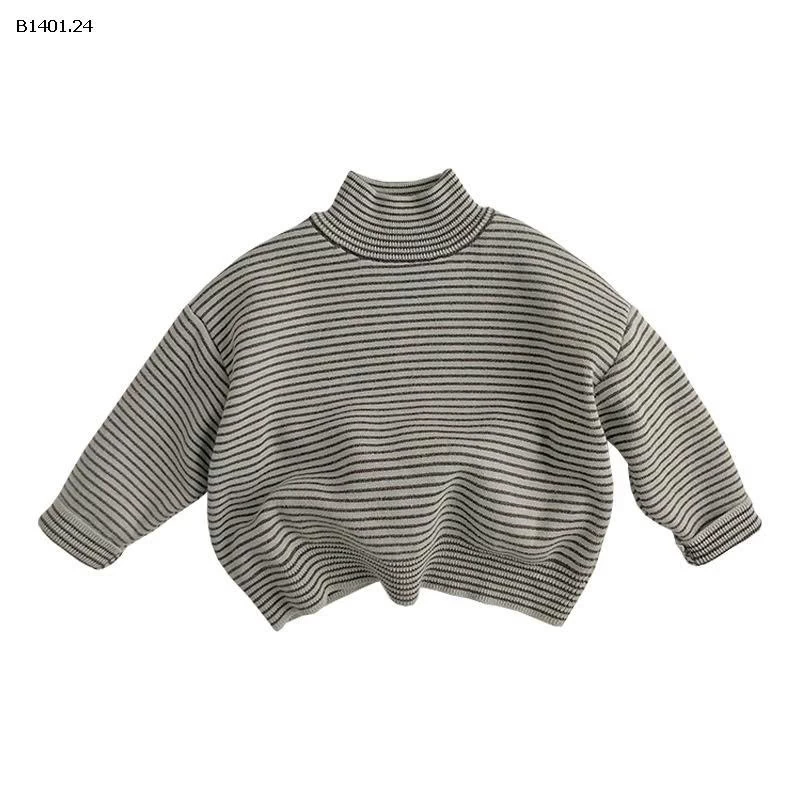 ÁO LEN CỔ LỌ PHONG CÁCH HQ CHO BÉ  - sỉ 204k