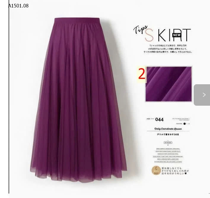 CHÂN VÁY VOAN BỒNG - sỉ 130k