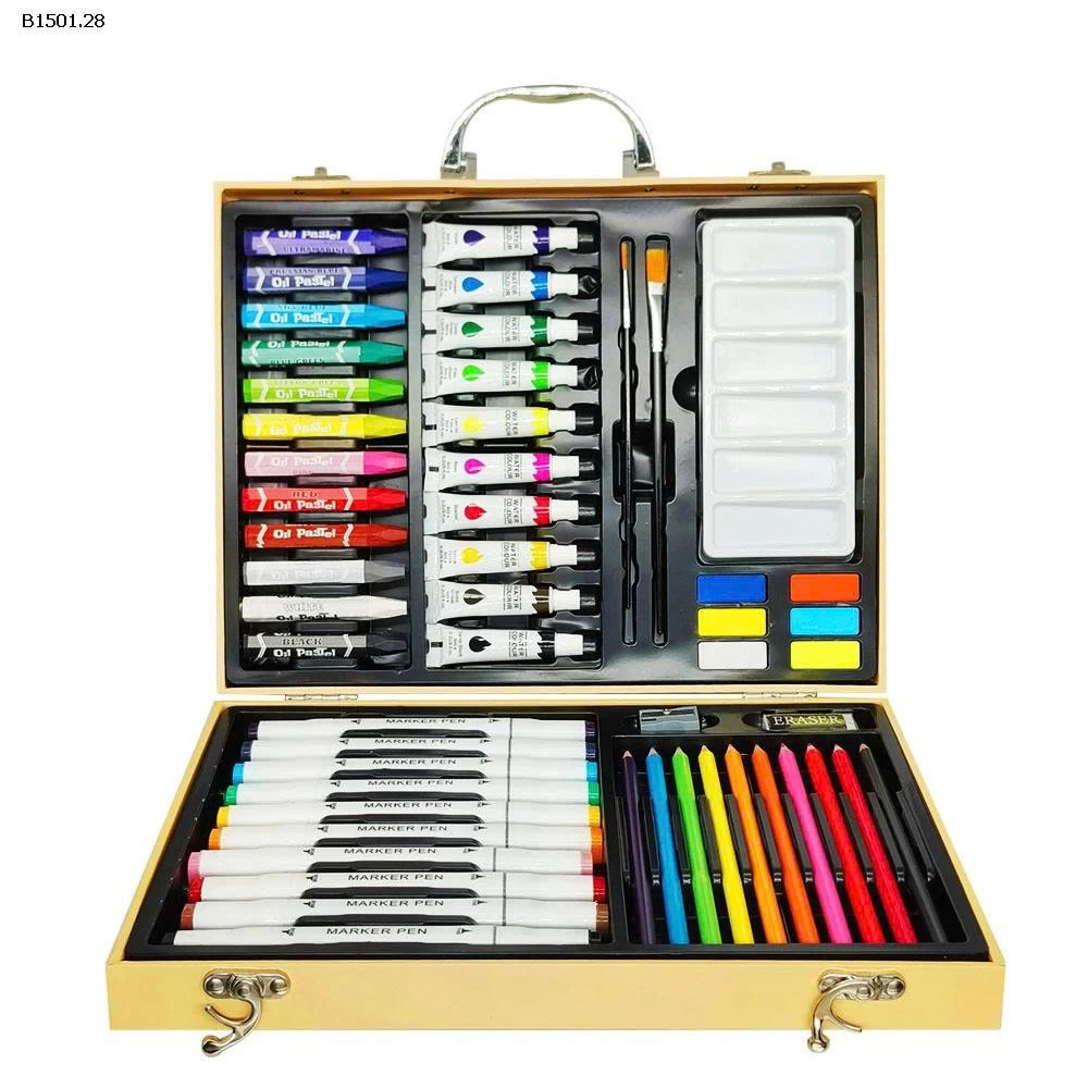 BỘ MÀU VẼ 53 MÓN CHO BÉ – VALI SÁNG TẠO ĐA NĂNG  - sỉ 129k