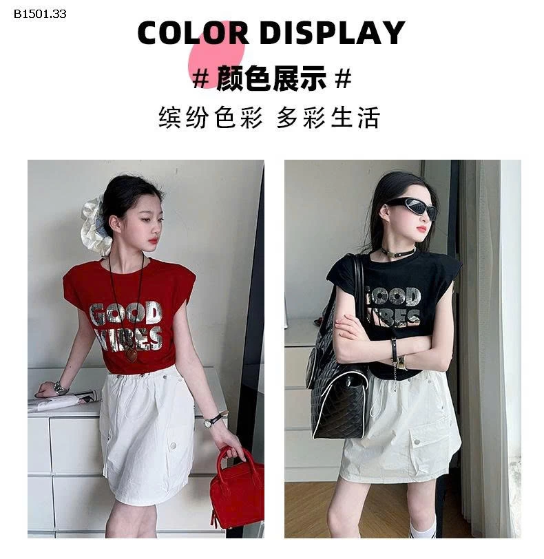 ÁO TANKTOP RÚT EO & BAGGY JEANS-Giá sỉ áo 152k quần 235k