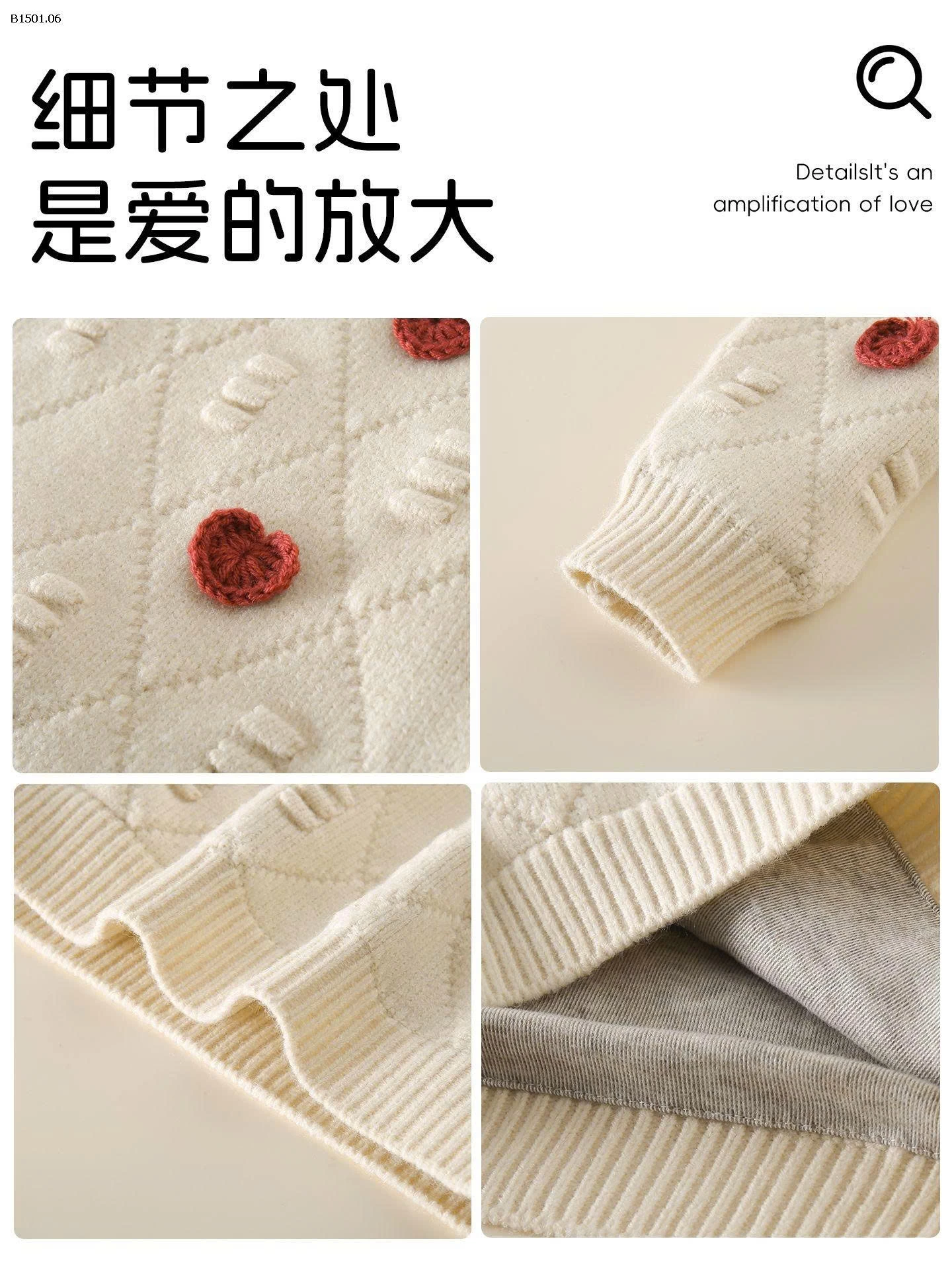 Áo len  thoải mái, thân thiện với da  nhà  Ms.puala - giá sỉ  338k 