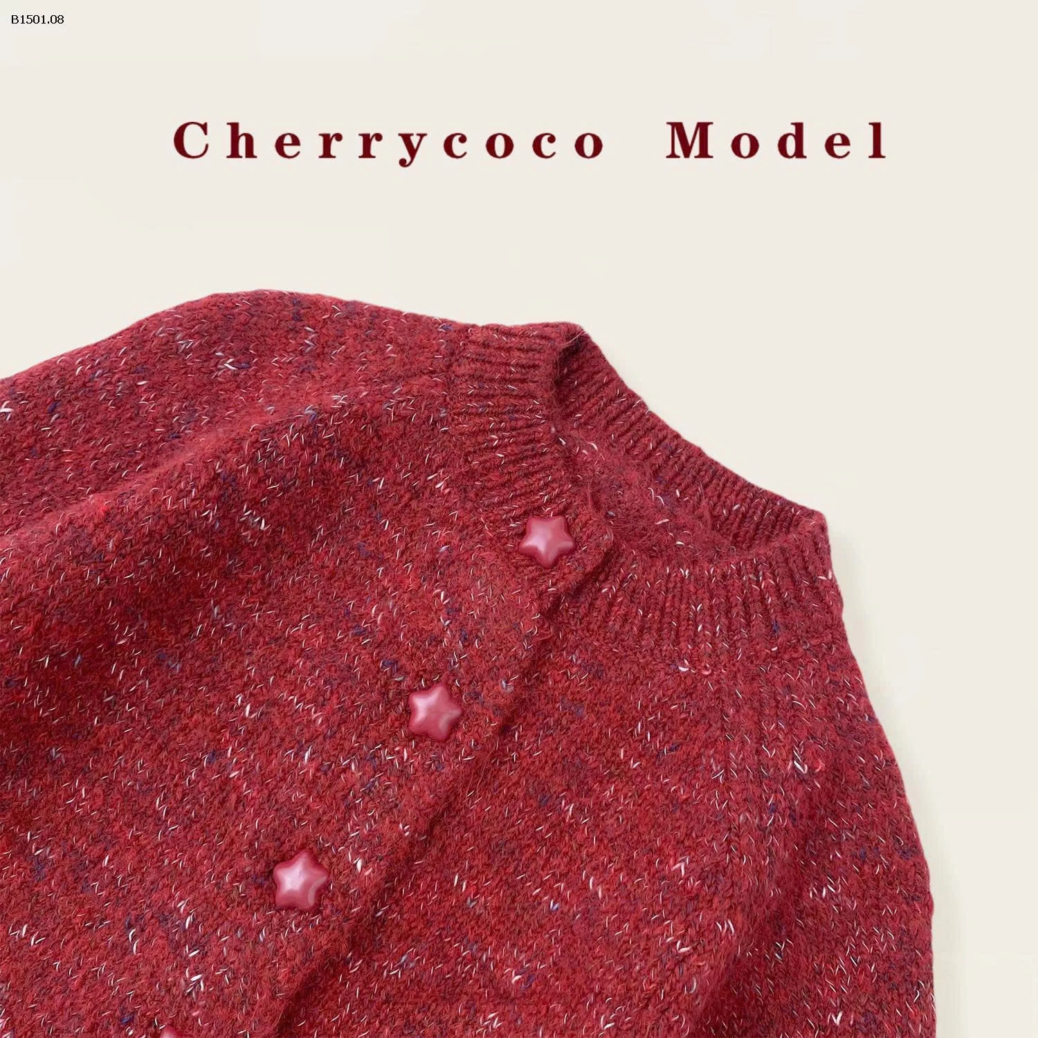 ÁO LEN VIỀN CARO HÃNG CHERRYCOCO CHO BÉ-Giá sỉ 230k