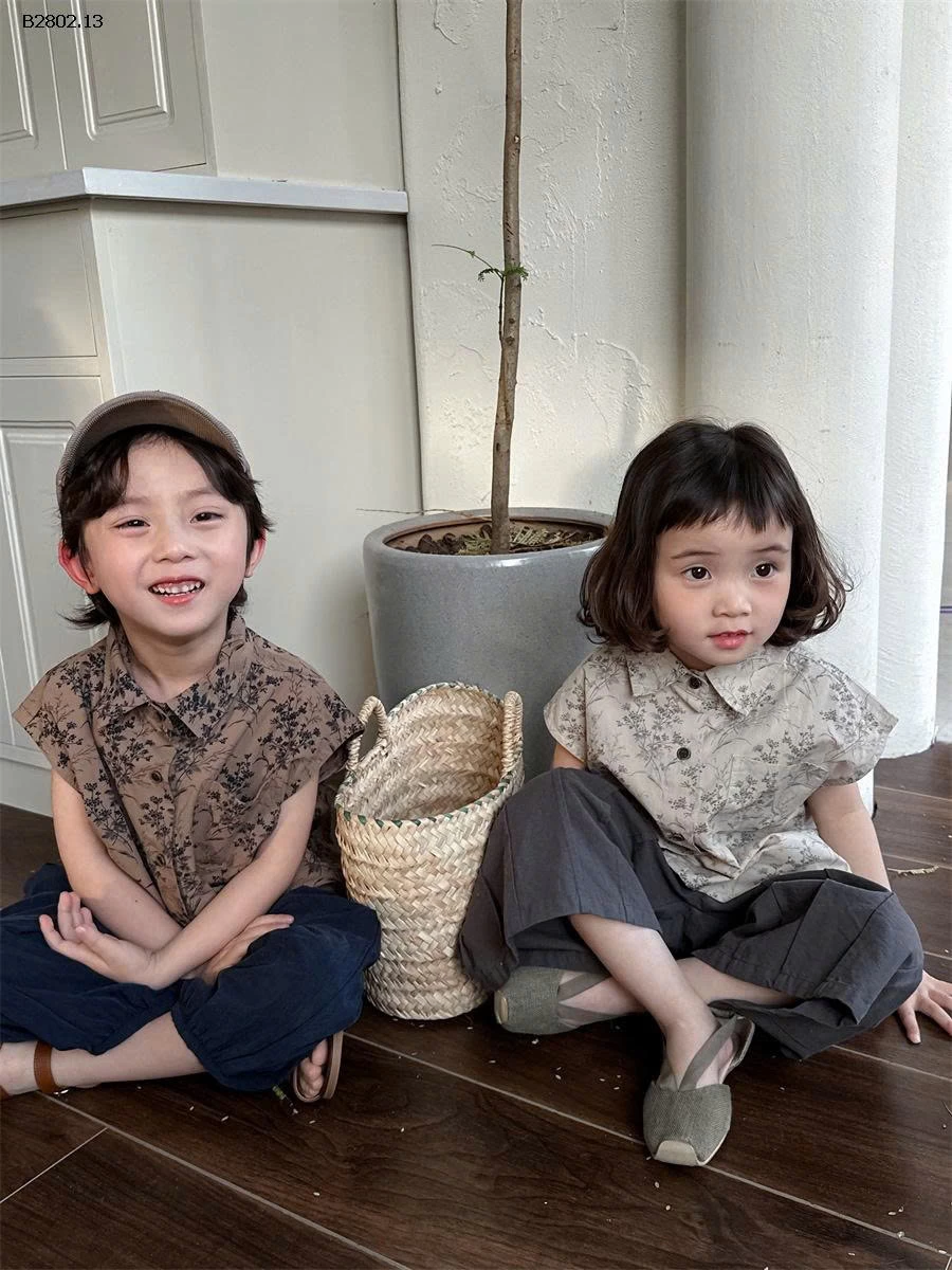 ÁO SƠ MI TAY HẾN CHO BÉ  - sỉ 172k