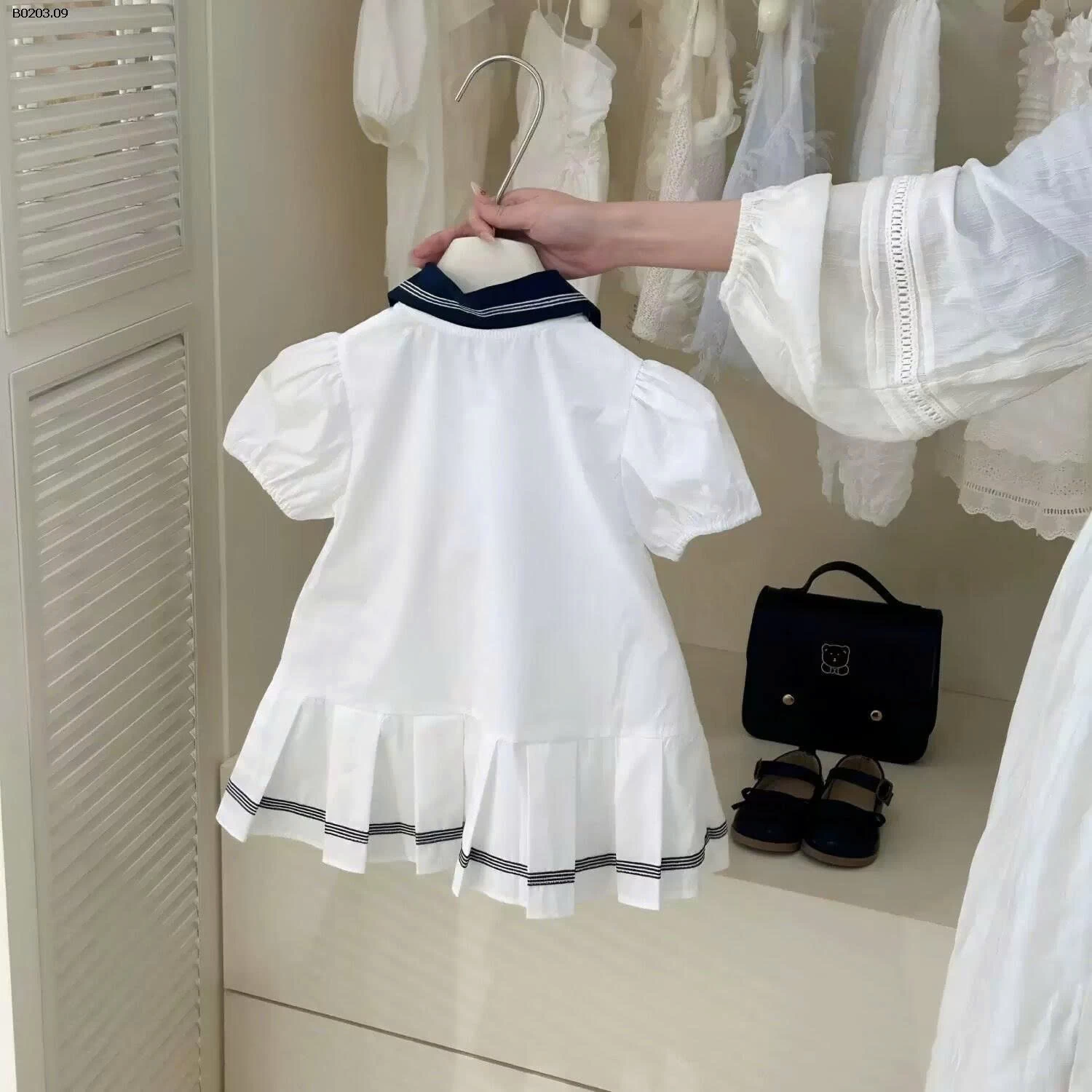 VÁY SƠ MI CỘC TAY BG - sỉ 155k