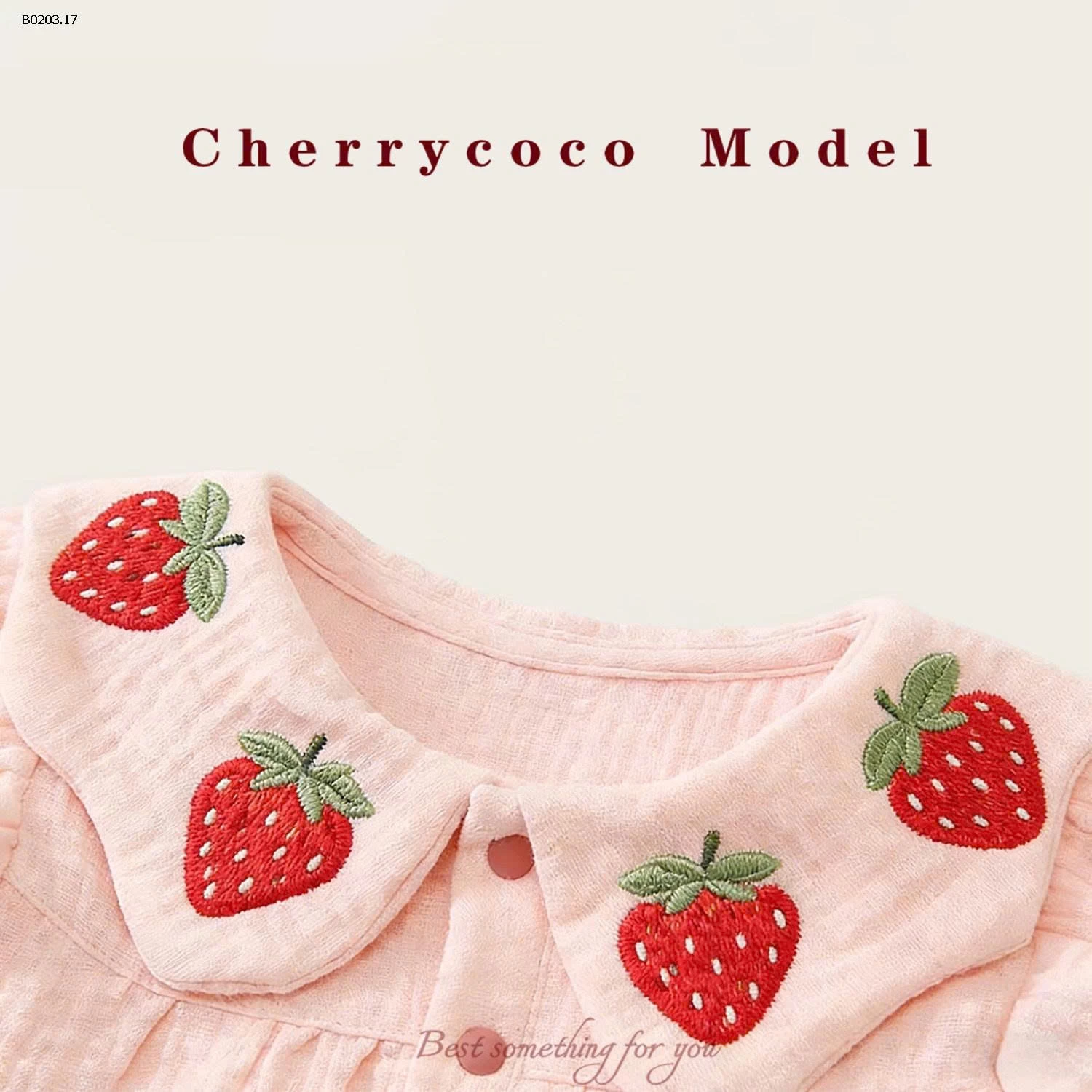 VÁY SÁT NÁCH HỌA TIẾT DÂU TÂY CHERRYCOCO- sỉ 204k