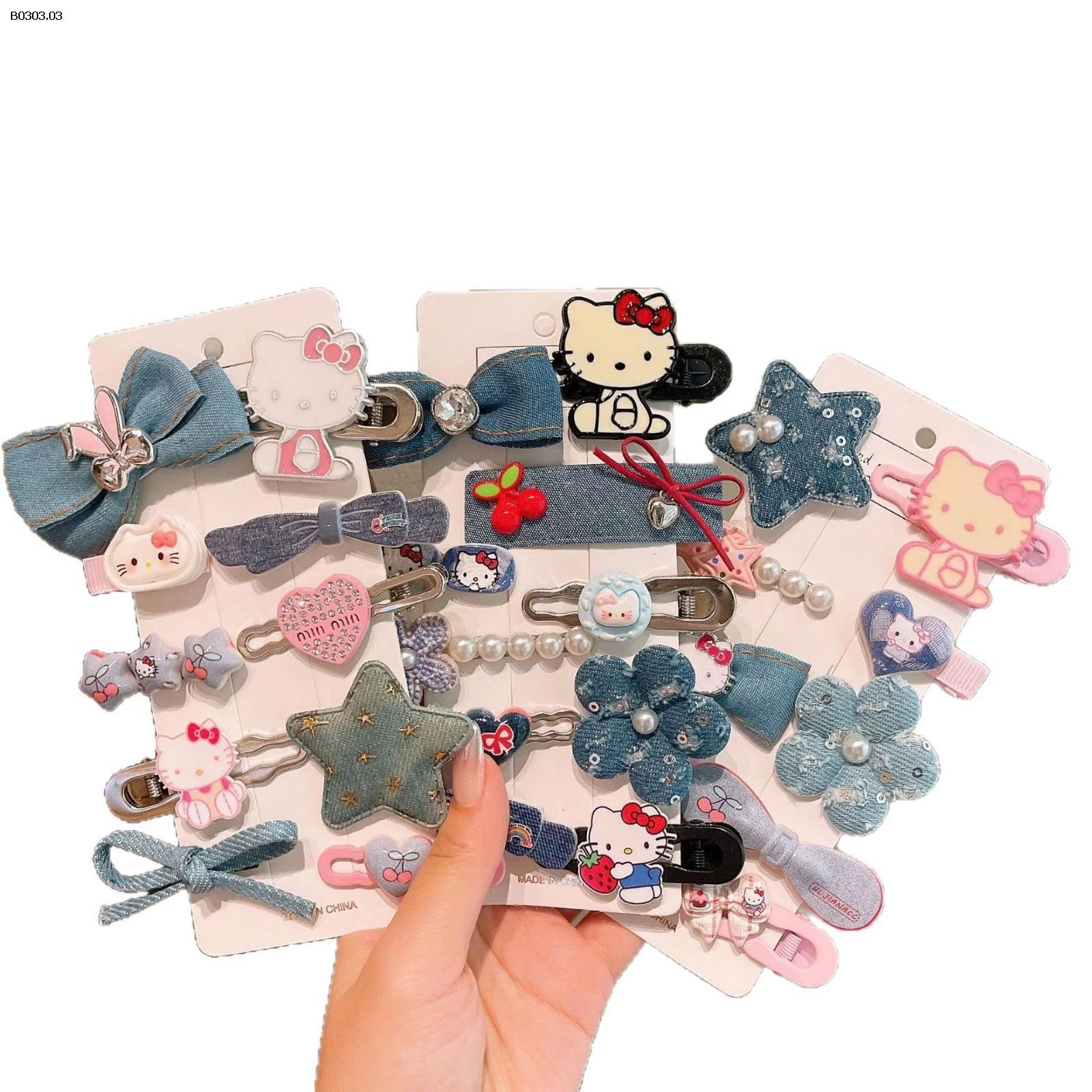 SET 10 KẸP TÓC KITTY- sỉ 45k