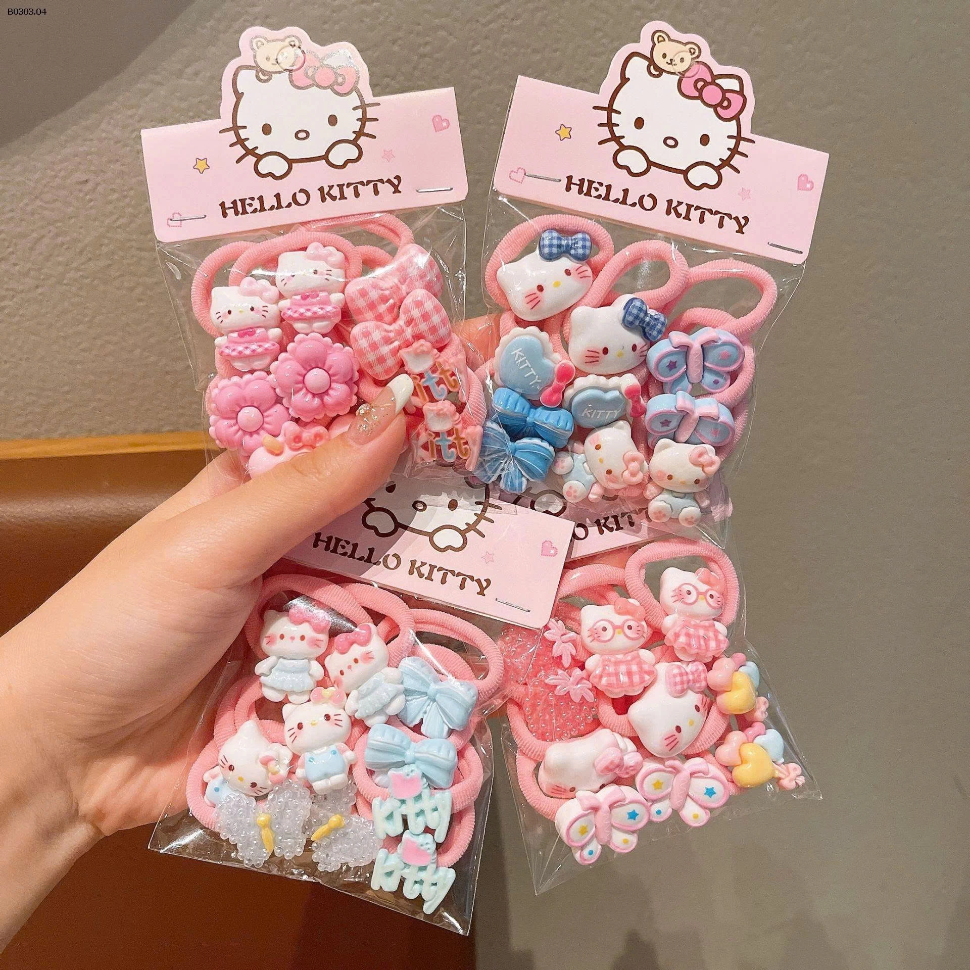 SET 10 DÂY BUỘC TÓC KITTY - sỉ 35k