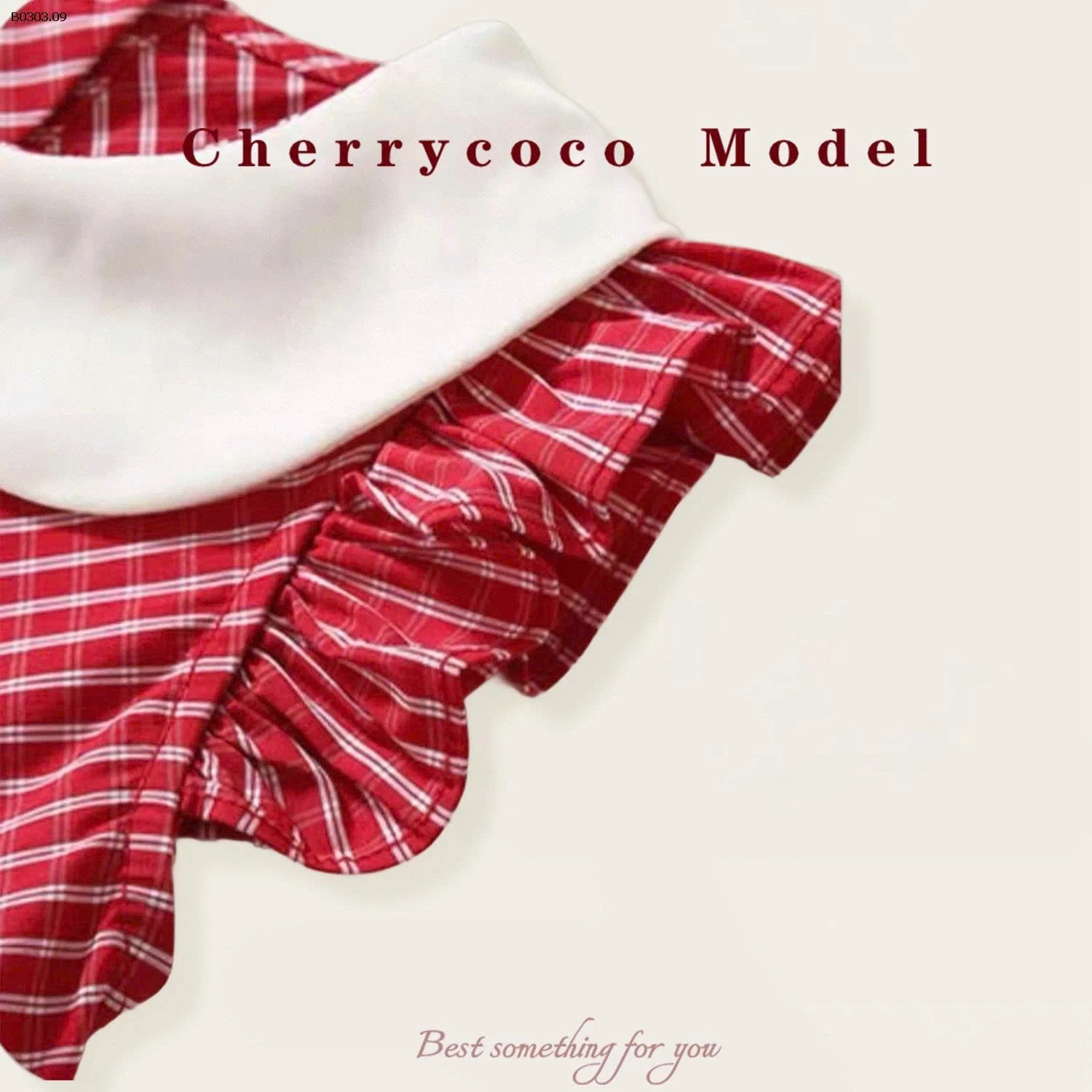 VÁY SÁT NÁCH KẺ CARO XẾP LY CHERRYCOCO- sỉ 246k