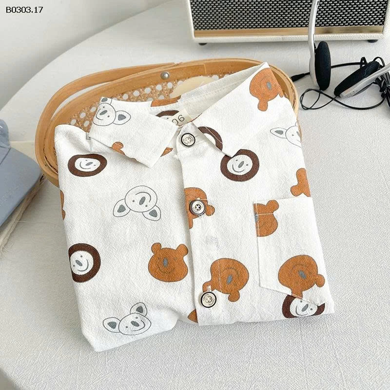 ÁO SƠ MI GẤU BT- sỉ 108k