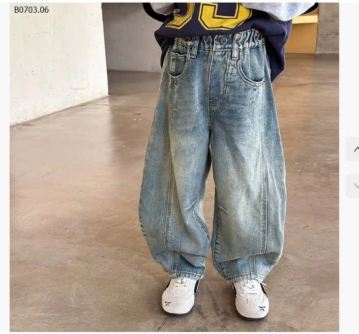 JEANS BAGGY BASIC 25G163 AMBB-Giá sỉ  sz 90-150 giá 223k  sz 160 giá 243k sz 170 giá 263k