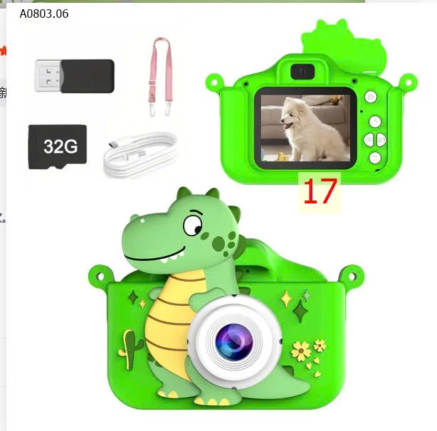 MÁY ẢNH MINI- sỉ 242k (kèm thẻ nhớ 32G, đầu lọc thẻ, sạc và dây đeo)