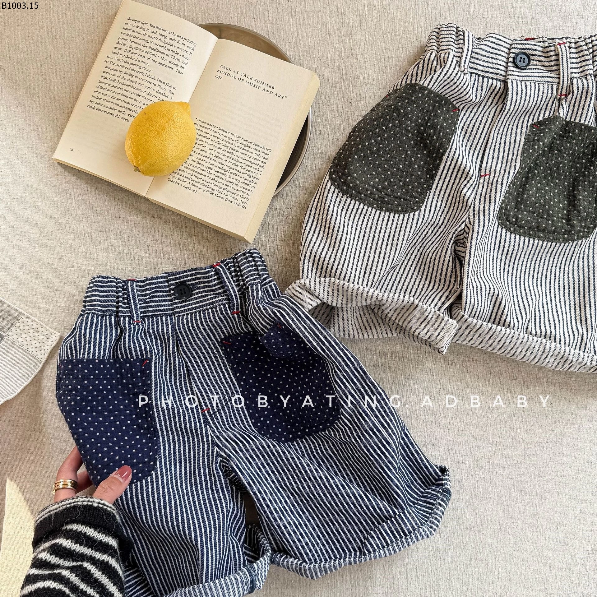 QUẦN SHOT MIDI KẺ SỌC 26070 Giá sỉ 173k