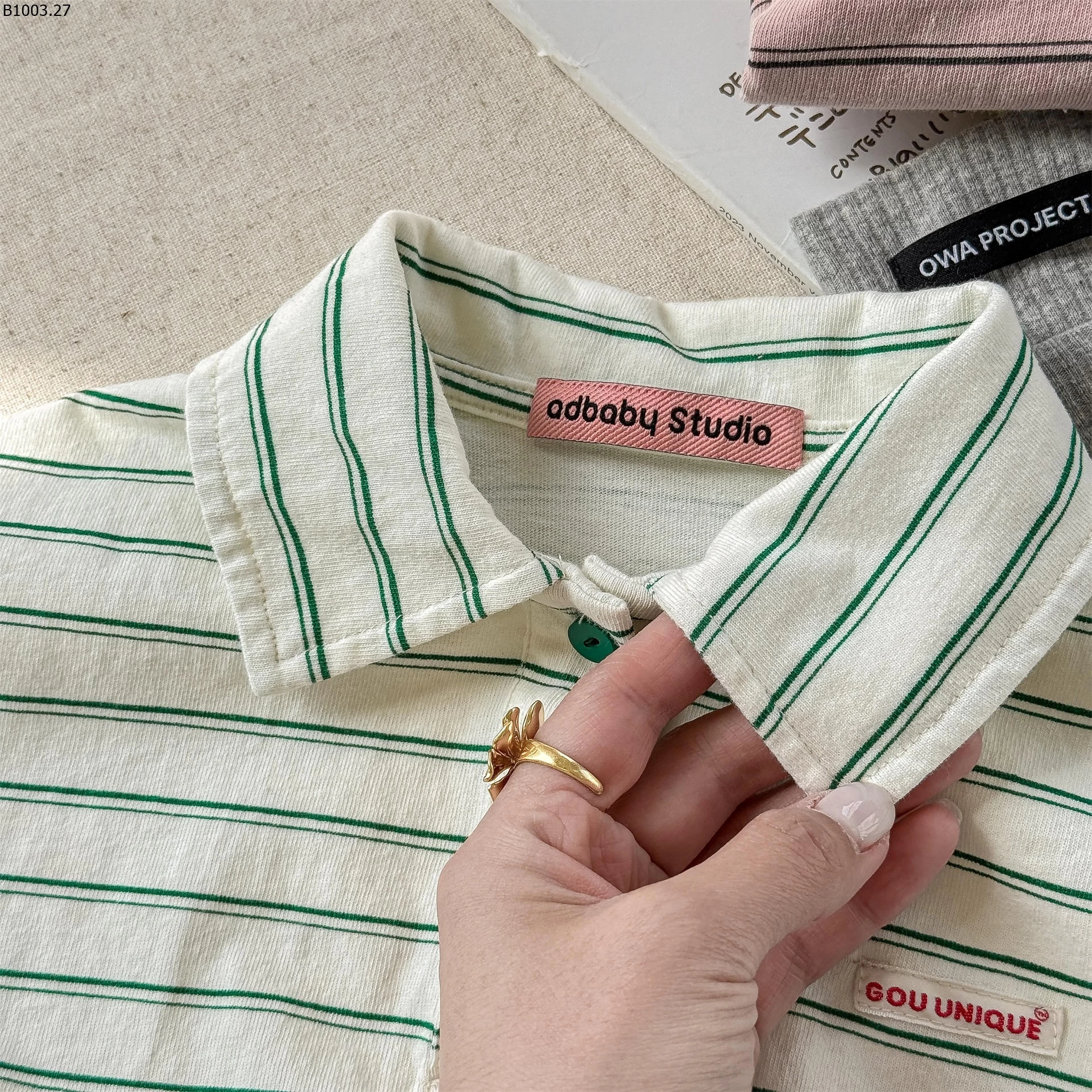 POLO KẺ 6272 ADBABY Giá sỉ 145k