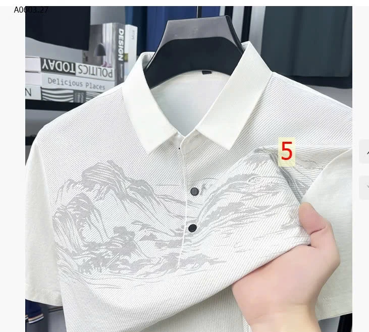 ÁO POLO HOẠ TIẾT LETROTTOIR - sỉ 160k