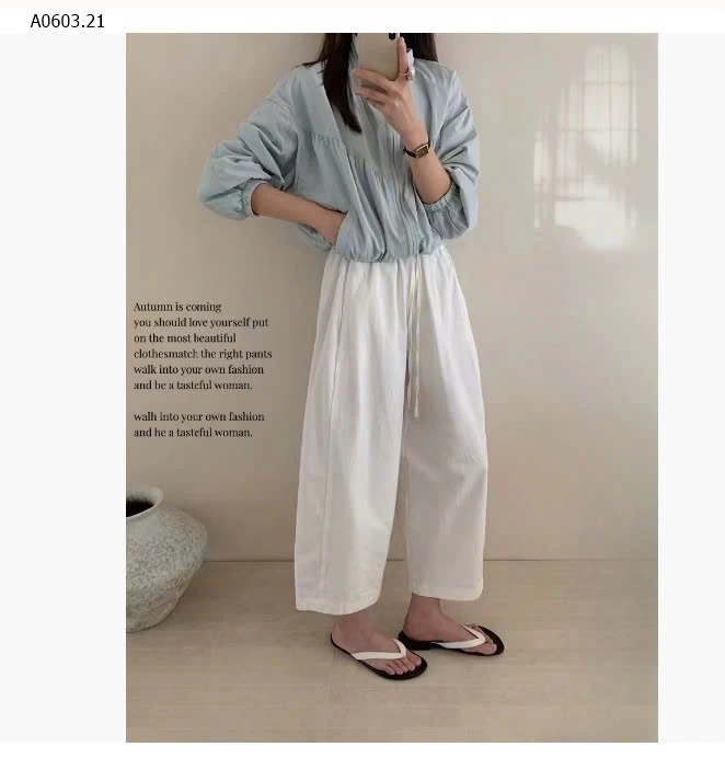 QUẦN ỐNG RỘNG KIỂU NHẬT NHÀ ANNA - sỉ 180k