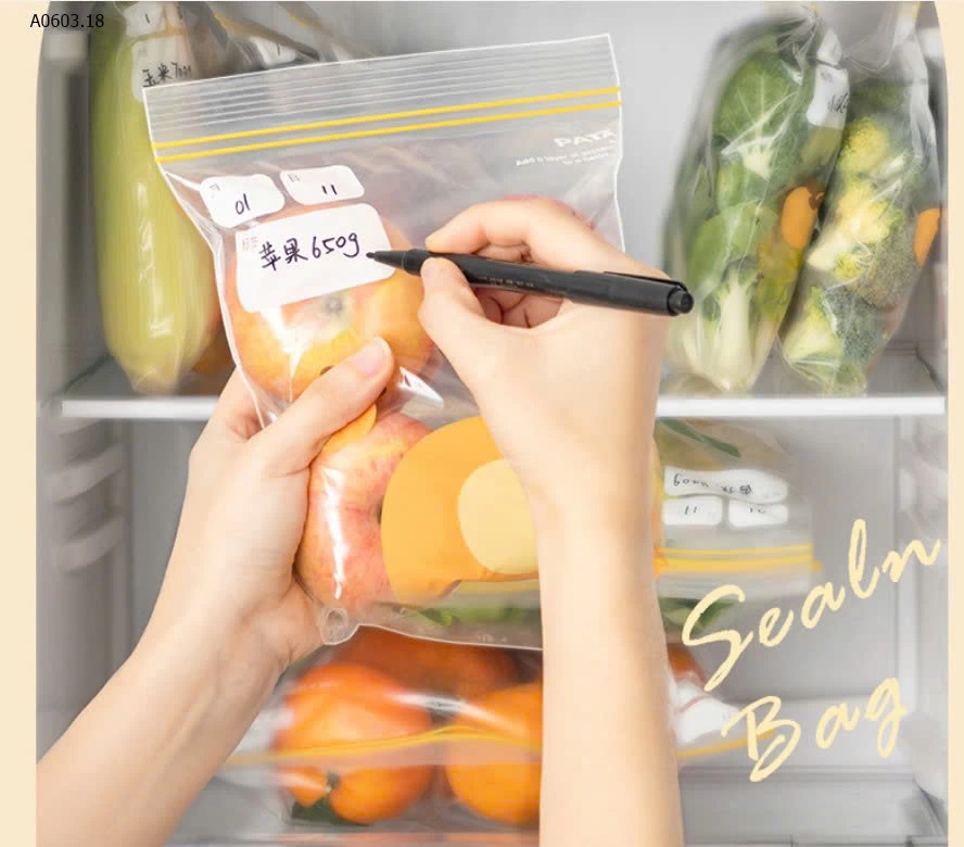 SÉT 3H TÚI ZIP TRỮ THỰC PHẨM- Giá sỉ 98k/set 3 hộp