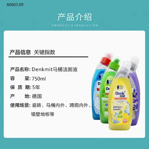 DUNG DỊCH TẨY RỬA WC DENKMIT, - sỉ 96k
