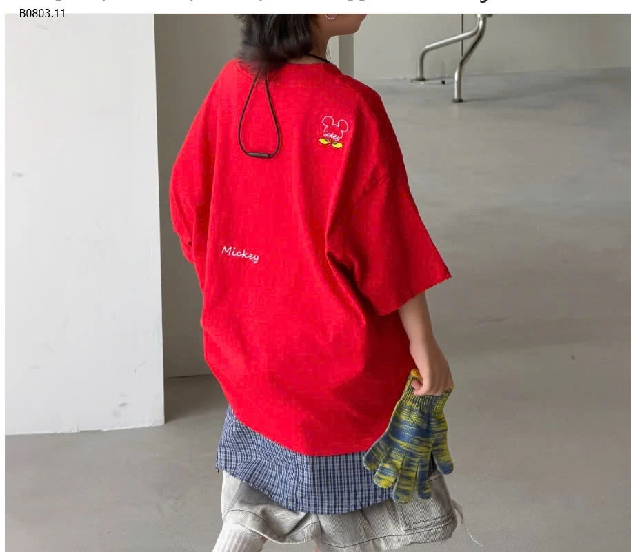 SET ÁO THUN MICKEY ĐỎ QUẦN JEANS - sỉ áo: 147k quần: 200k