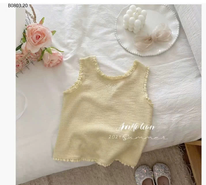 ÁO GÂN SÁT NÁCH THÊU NƠ NINGLI- sỉ 68k