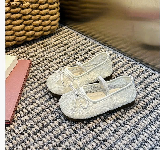 GIÀY BÚP BÊ LƯỚI THÊU BÉ GÁI-Giá sỉ sz 21-25 giá 119k sz 26-30 giá 129 sz 31-34 giá 139k