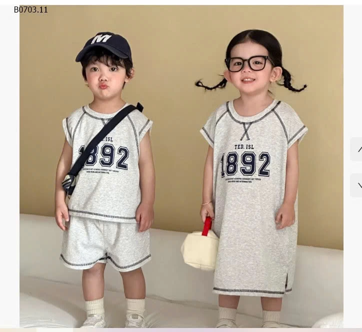 COUPLE 1892 XÁM-Giá sỉ bộ giá 149k, váy giá 149k