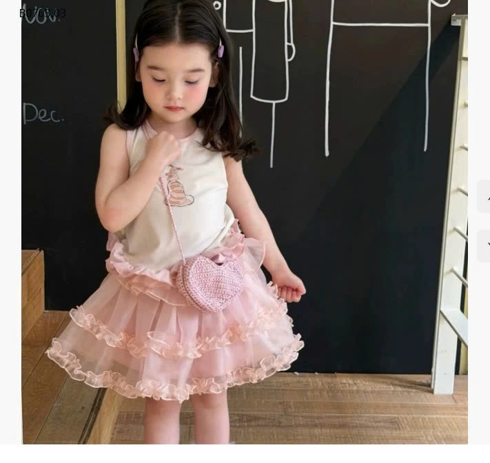 Set 3 chi tiết ĐẦM VOAN HỒNG MIX CARDIGAN HOA-Giá sỉ 295k/set