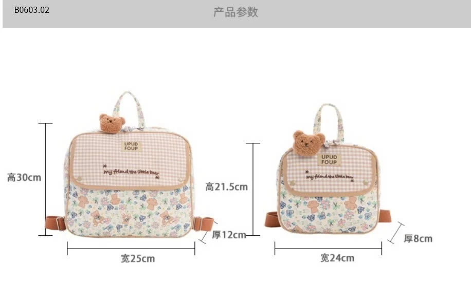 Balo mẫu giáo hoa nhí cho bé-Giá sỉ sz nhỏ : 153k sz to : 185k