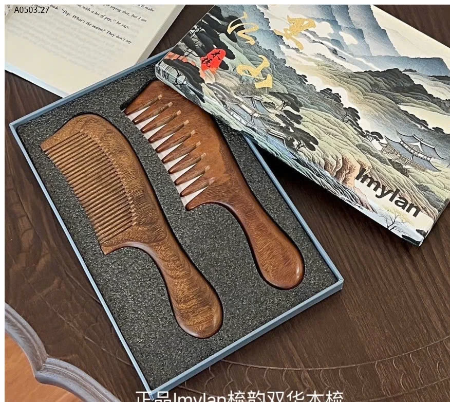 SET 2 LƯỢC GỖ ĐÀN HƯƠNG- sỉ 108k