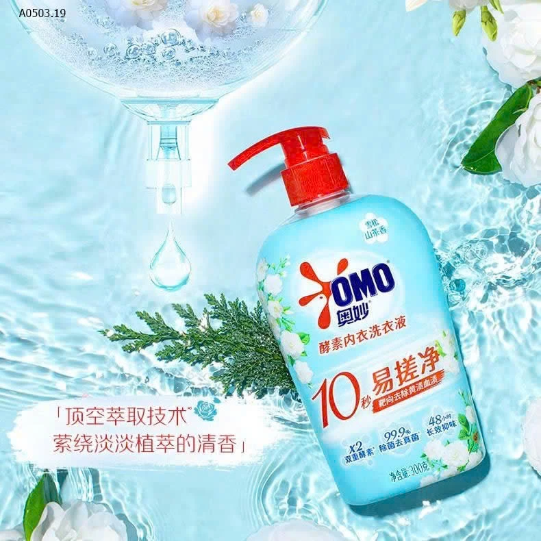 Nước giặt đồ lót Omo - Giá sỉ 115k/1 set 2 chai 300ml (Tổng 600ml)