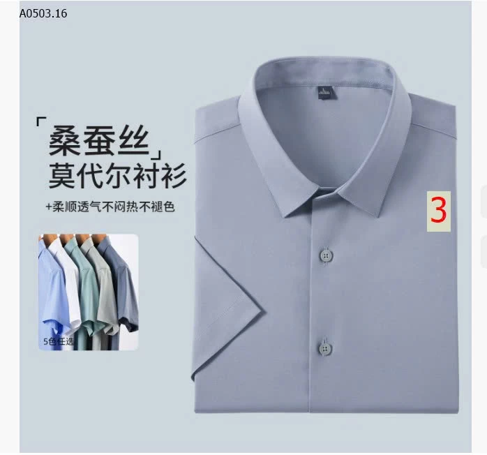 SƠ MI NAM CỘC TAY TƠ TẰM - sỉ 215k