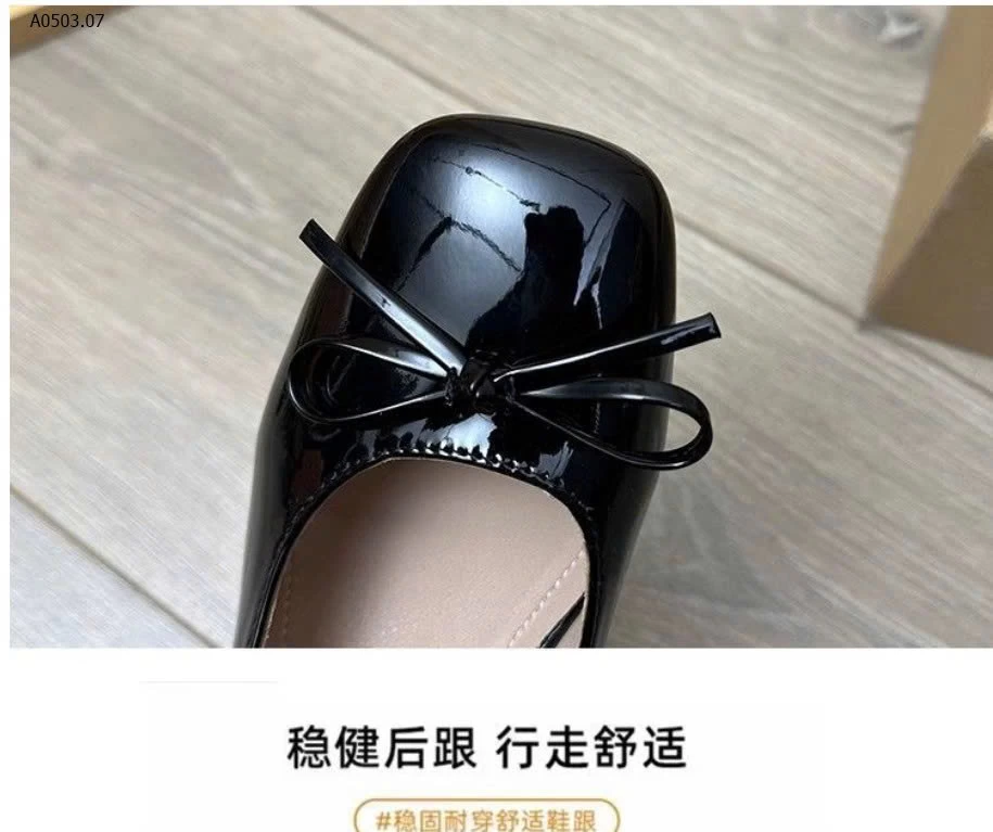 NEW ARRIVAL – Giày búp bê gót vuông siêu xinh - sỉ 157k