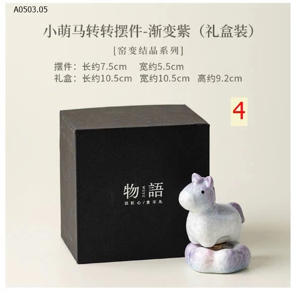 NGỰA SỨ KÈM ĐẾ DECOR XUYNHH - sỉ 145k