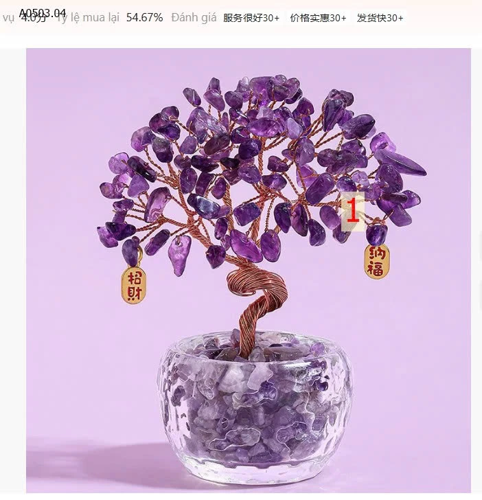 CÂY TÀI LỘC ĐÁ TỰ NHIÊN – MINI ĐỂ BÀN XINH XẮN - sỉ 120k