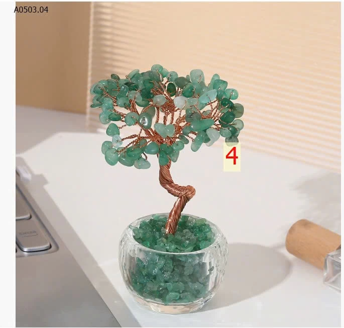 CÂY TÀI LỘC ĐÁ TỰ NHIÊN – MINI ĐỂ BÀN XINH XẮN - sỉ 120k