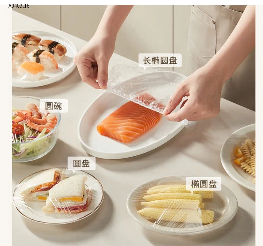 MÀNG BỌC THỰC PHẨM DẠNG TÚI TREO - Giá sỉ 62k/set 300c