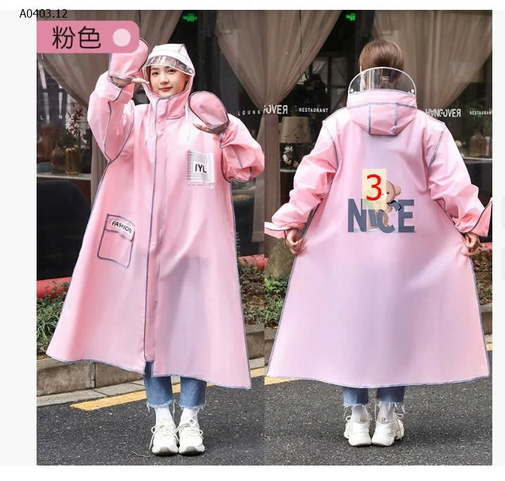ÁO MƯA THỜI TRANG GẤU NICE - sỉ 127k