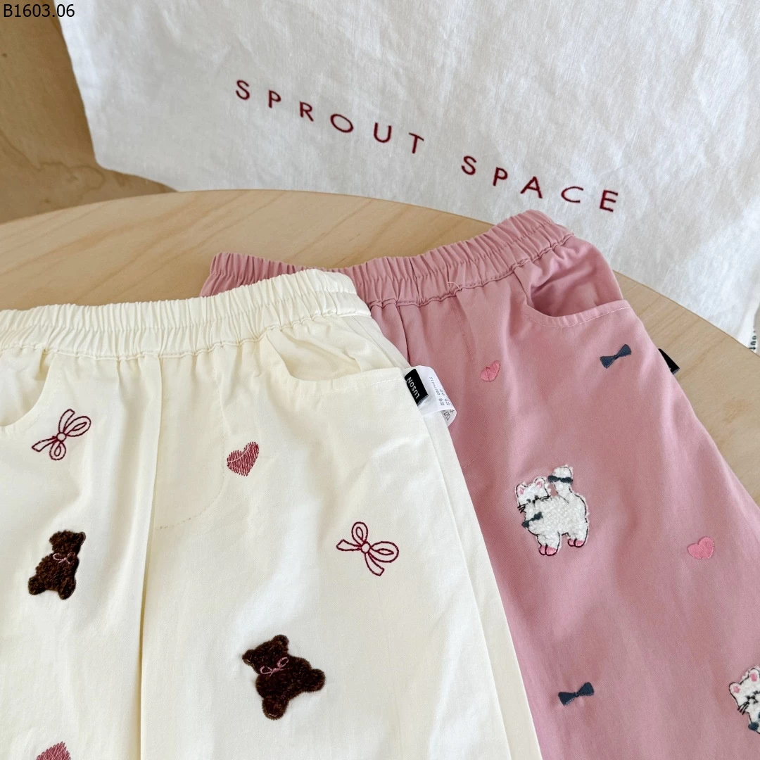 QUẦN ỐNG RỘNG HỌA TIẾT CHO BG NINGLI giá sỉ 129k