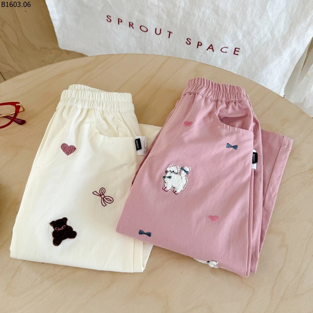 QUẦN ỐNG RỘNG HỌA TIẾT CHO BG NINGLI giá sỉ 129k