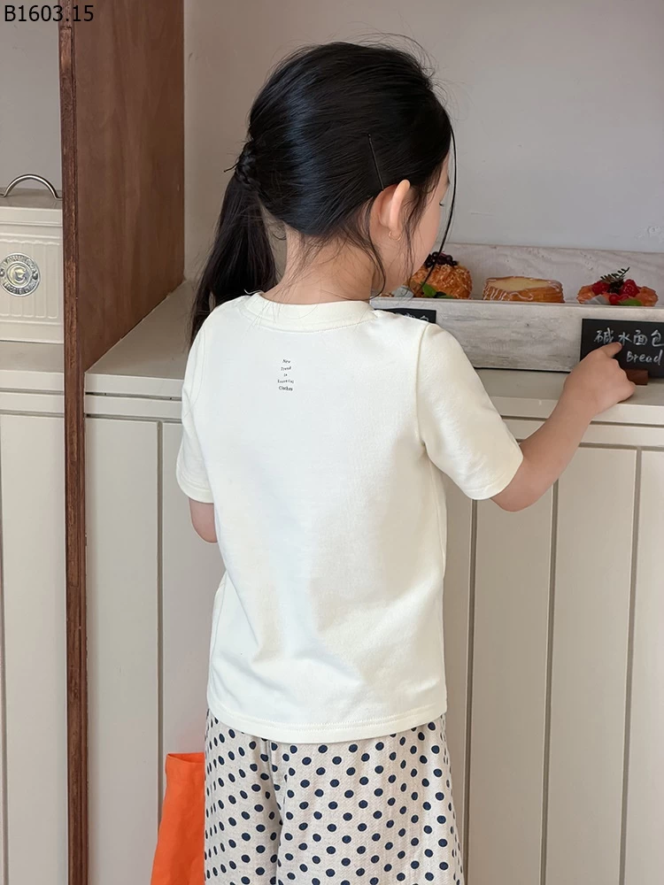 ÁO THUN TRƠN CỘC TAY CHO BG NHÀ AMBB giá sỉ sz 90-150 : 107k sz 160 : 117k sz 170 : 127k