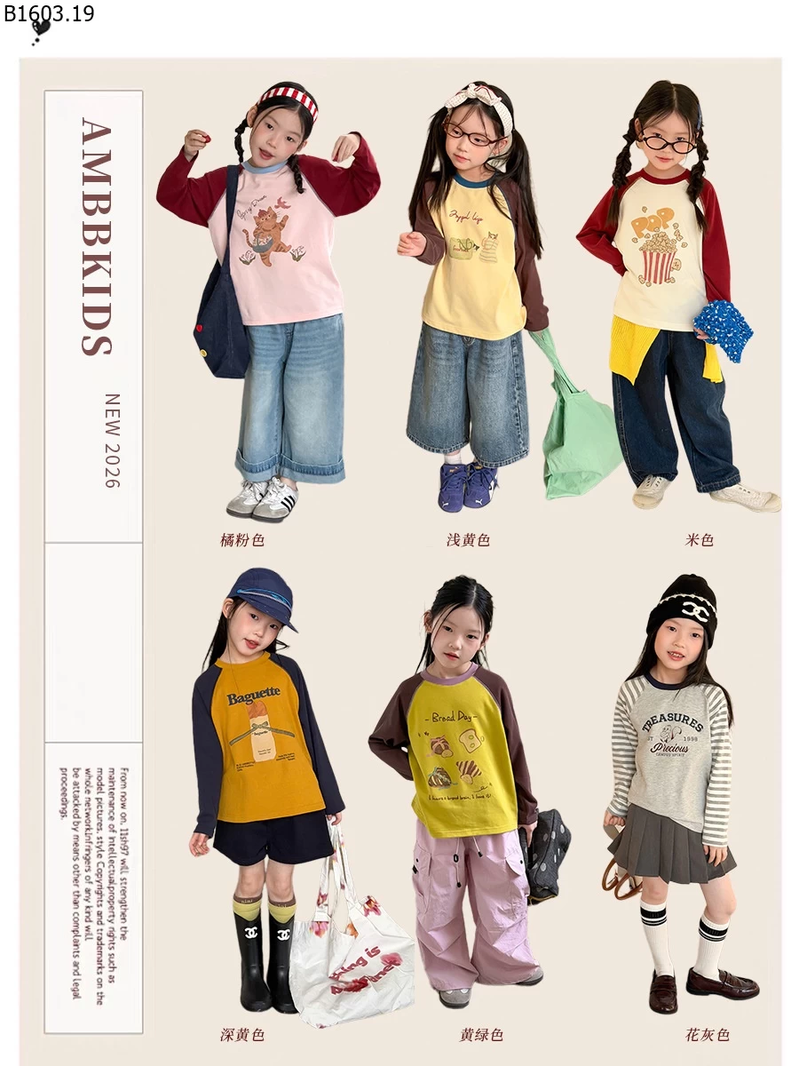 Áo thun dài tay raglan in hình NHÀ AMBB giá sỉ sz 100-150 : 152k sz 160 : 165k sz 170 : 179k