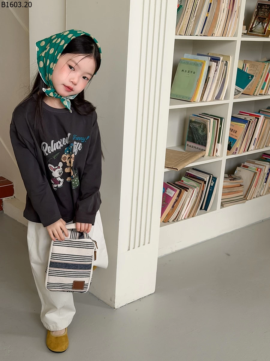 Áo thun hè dài tay in hình NHÀ AMBB giá sỉ sz 100-150 : 139k sz 160 : 155k sz 170 : 169k