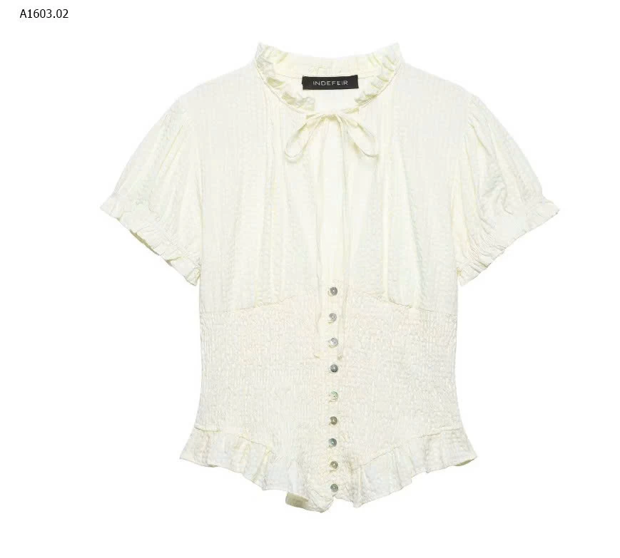 ÁO NỮ TAY NGẮN CỔ CHỮ V- sỉ 225k