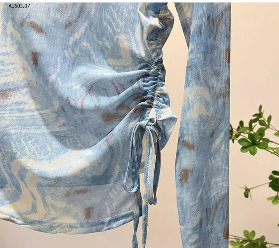 ÁO THUN NỮ TAY DÀI RÚT EO- sỉ 5k