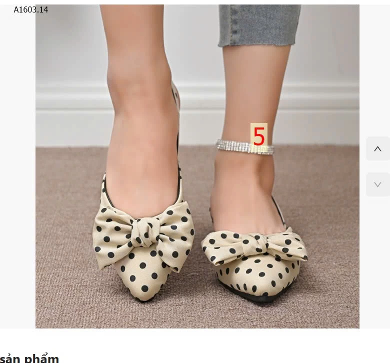 SLINGBACK NƠ gót 3p - sỉ 149k