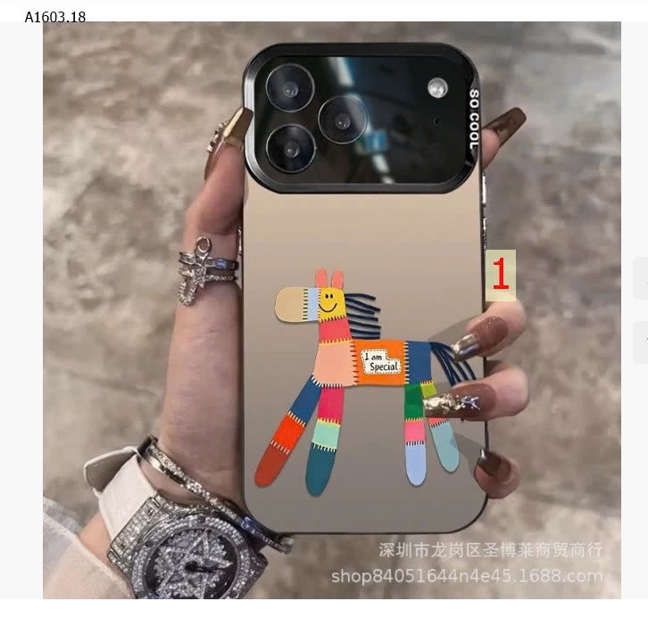 ỐP IP HÌNH CON NGỰA SIÊU XINH - sỉ 65k/set 2c mix màu