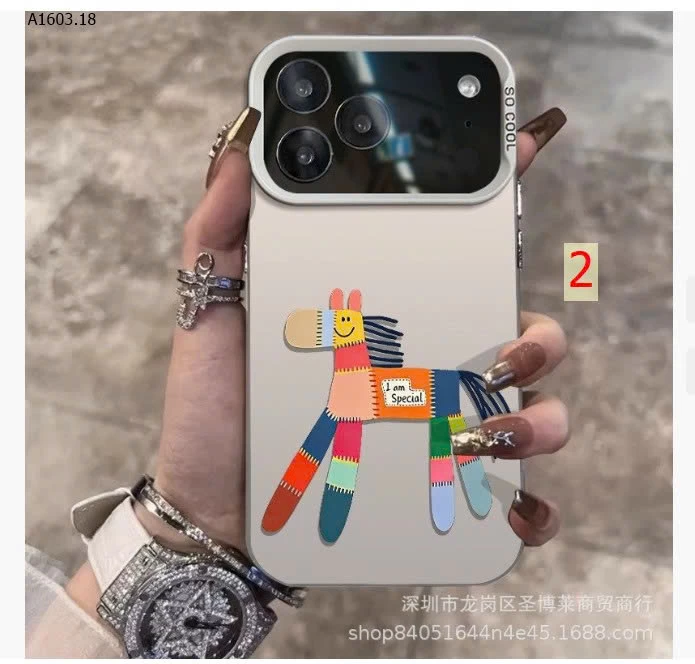 ỐP IP HÌNH CON NGỰA SIÊU XINH - sỉ 65k/set 2c mix màu