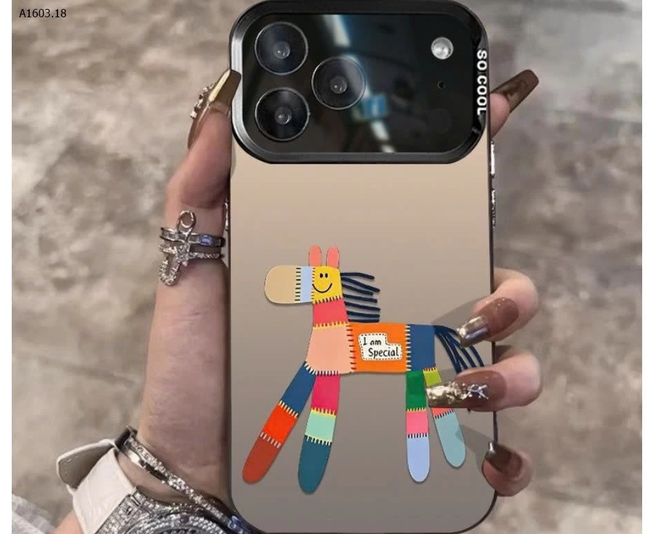 ỐP IP HÌNH CON NGỰA SIÊU XINH - sỉ 65k/set 2c mix màu