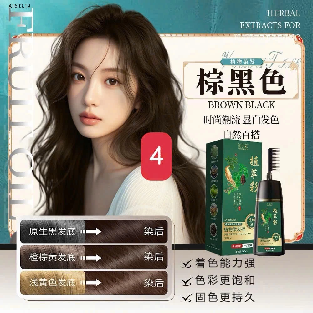 THUỐC NHUỘM TÓC CHẢI PHỦ BẠC - sỉ 69k